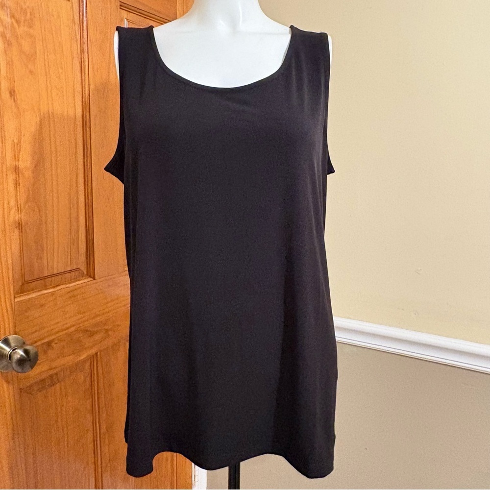Susan Graver Elegant Black Tank Top